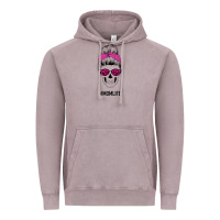 Vintage Zinc Pink Glitter, Leopard Pattern Mom Skull Vintage Hoodie - Bettercallsaul