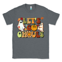 Charcoal Heather halloween lets go ghouls Classic Tee - BarkalooDesign