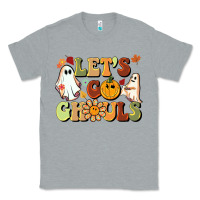 Heather Grey halloween lets go ghouls Classic Tee - BarkalooDesign