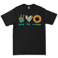 Black peace love sunshine Premium Tee - JahusDesignShop