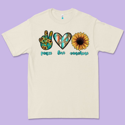 Peace Love Sunshine Premium Tee Designed By Jahusdesignshop