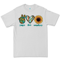 Dove Grey peace love sunshine Premium Tee - JahusDesignShop