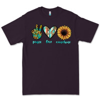 Plum peace love sunshine Premium Tee - JahusDesignShop