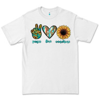 White peace love sunshine Premium Tee - JahusDesignShop