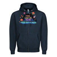 Navy Too cute to be neurotypical Zipper Hoodie - FaDigitalArtStudio