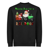 Black nothing runs like a reindeer Heavyweight Sweatshirt - CowGirlArtShop