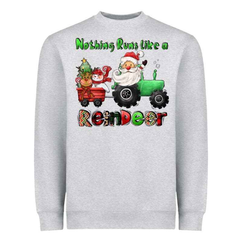 Nothing Runs Like A Reindeer Heavyweight Sweatshirt by CowGirlArtShop | Teevron