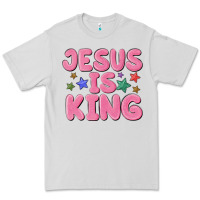 Dove Grey jesus is king Premium Tee - MaliasSmallBusiness