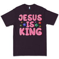 Plum jesus is king Premium Tee - MaliasSmallBusiness
