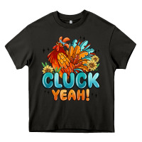 Asphalt cluck yeah Heavy Core Tee - MaliasSmallBusiness