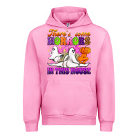 Fuchsia Pink theres some horrors in this house Urban Hoodie - Artiststas