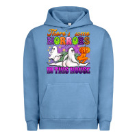 Pigment Pebble Blue theres some horrors in this house Urban Hoodie - Artiststas
