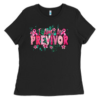 Black i am a previvor Ladies Tee - NancyCooperArtShop