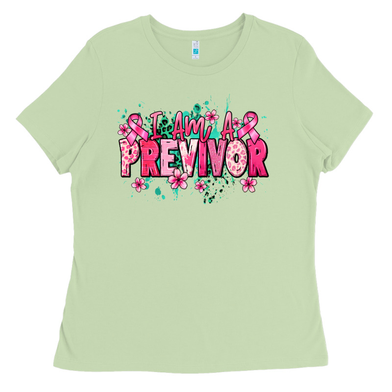 I Am A Previvor Ladies Tee by NancyCooperArtShop | Teevron