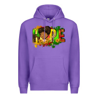 Purple Hope Juneteenth Premium Hoodie - FaDigitalArtStudio