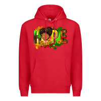 Red Hope Juneteenth Premium Hoodie - FaDigitalArtStudio