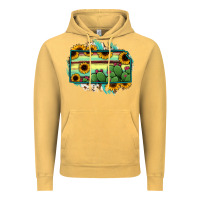 Kansas Map Sunflower Catus Serape Vintage Hoodie | Teevron