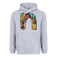 Heather Grey farm life alphabet lowercase letters n Heavyweight Hoodie - BundleAndBundleShop