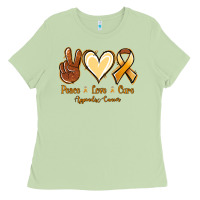 Matcha Peace love cure Appendix Cancer Ladies Tee - NancyCooperArtShop
