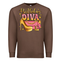 Chestnut birthday diva pink and gold glitter Premium Sweatshirt - LillyAllenDesigns