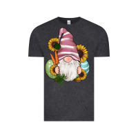 Vintage Black easter gnomes egg carrot sunflowers Vintage Tee - RanaPortraitStore