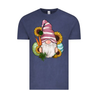 Vintage Denim easter gnomes egg carrot sunflowers Vintage Tee - RanaPortraitStore