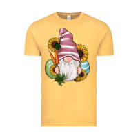 Vintage Mustard easter gnomes egg carrot sunflowers Vintage Tee - RanaPortraitStore