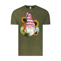 Vintage Olive easter gnomes egg carrot sunflowers Vintage Tee - RanaPortraitStore