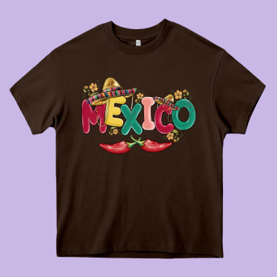 Mexico Heavy Core Tee Designed By Maliassmallbusiness