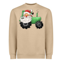 Mushroom santa tractor Heavyweight Sweatshirt - CowGirlArtShop