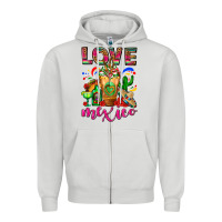 Dove Grey Love Mexico Cold Drink Frappe Zipper Hoodie - FaDigitalArtStudio