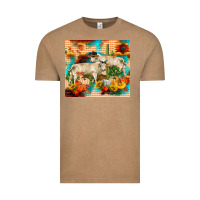 Vintage Coffee fall charolais bulls Vintage Tee - RanaPortraitStore