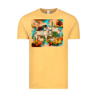 Vintage Mustard fall charolais bulls Vintage Tee - RanaPortraitStore