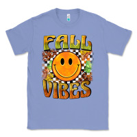 Colony Blue fall vibes smiley face Classic Tee - BarkalooDesign