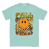 Seafoam fall vibes smiley face Classic Tee - BarkalooDesign