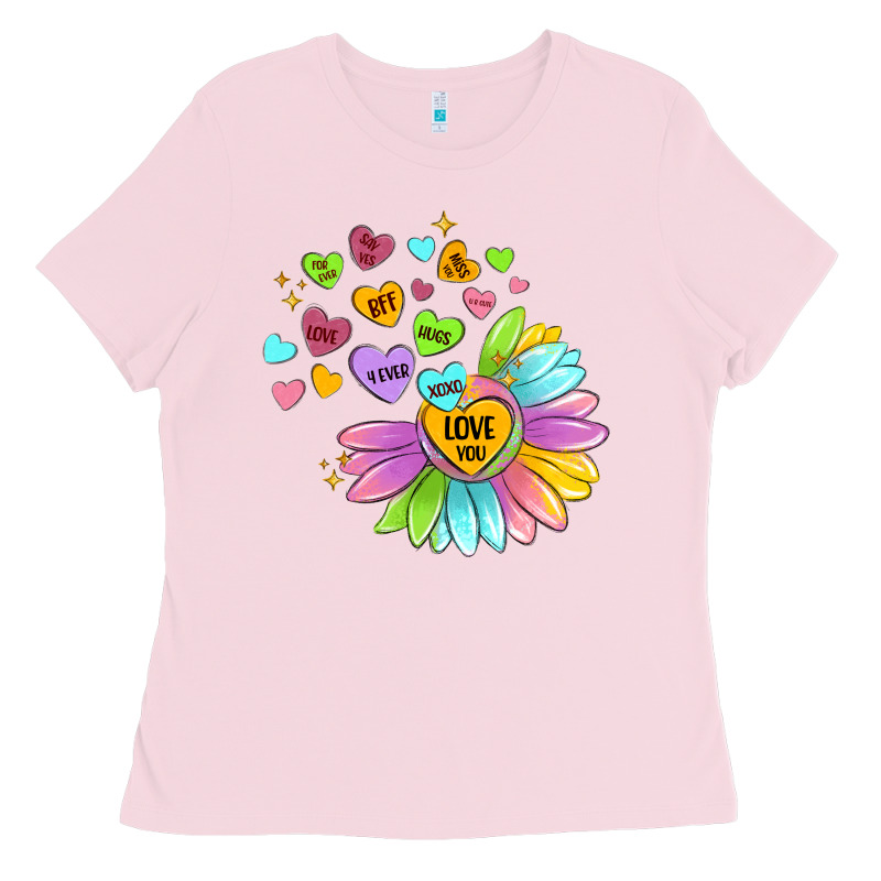 Sunflower Love Hugs Ladies Tee by MaliasSmallBusiness | Teevron