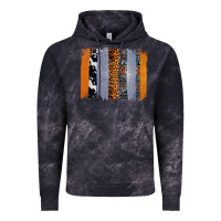 Cloud Black Western Cowhide Glitter Aztec Leopard Pattern Brushstroke Vintage Hoodie - Bettercallsaul