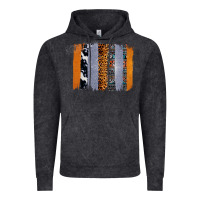 Vintage Arctic Western Cowhide Glitter Aztec Leopard Pattern Brushstroke Vintage Hoodie - Bettercallsaul