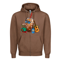 Chestnut Camping Frappe Coffee Zipper Hoodie - FaDigitalArtStudio