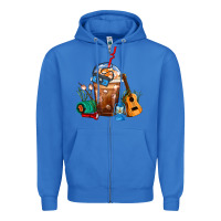 True Royal Camping Frappe Coffee Zipper Hoodie - FaDigitalArtStudio