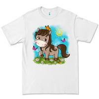 White little cute horse Premium Tee - NancyCooperArtShop