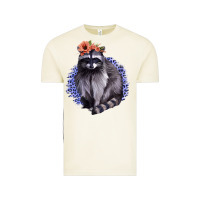 Vintage Arctic Raccoon with Flowers Vintage Tee - Bettercallsaul