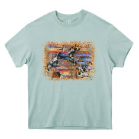 Arona aztec leopard cowhide wood western background Heavy Core Tee - AdoDesignShop