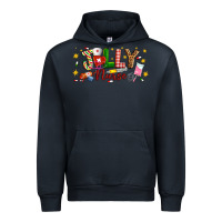 Navy Christmas jolly nurse Urban Hoodie - Artiststas