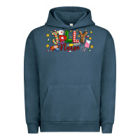 Pigment Midnight Navy Christmas jolly nurse Urban Hoodie - Artiststas