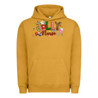 Pigment Peanut Butter Christmas jolly nurse Urban Hoodie - Artiststas