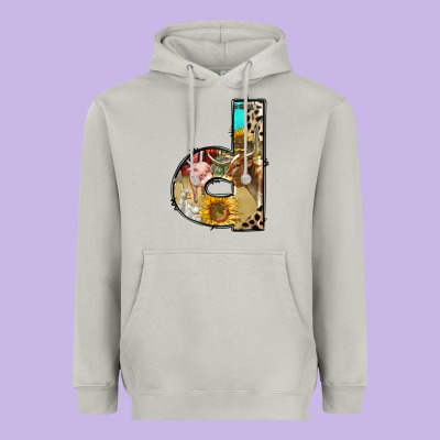 Farm Life Alphabet Lowercase Letters D Heavyweight Hoodie Designed By Bundleandbundleshop