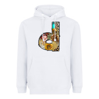 White farm life alphabet lowercase letters d Heavyweight Hoodie - BundleAndBundleShop