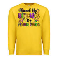 Lemon bead up bitches it s mardi gras Premium Sweatshirt - LillyAllenDesigns
