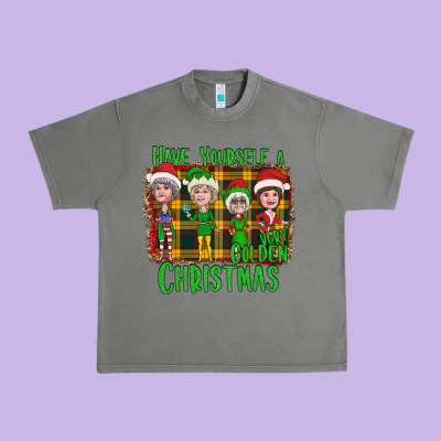 Have Yourself A Very Golden Christmas Urban Heavy Tee Designed By Bettercallsaul